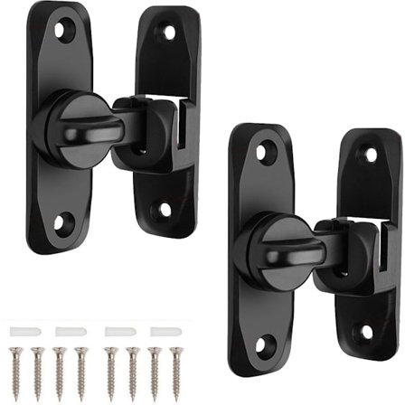 2 stk. - 90/180 grader - skydedørslås - privatlivsbeskyttelse - sikkerhedsskyde dørlås