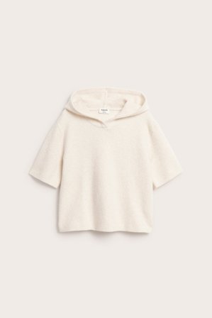 Kappahl | Kortermet strikkegenser Hvit 122/128 | Hvit