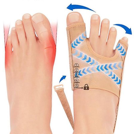 Vaivasenluun korjaaja naisille ja miehille isovarpaan ja pikkuvarpaan kivunlievitykseen