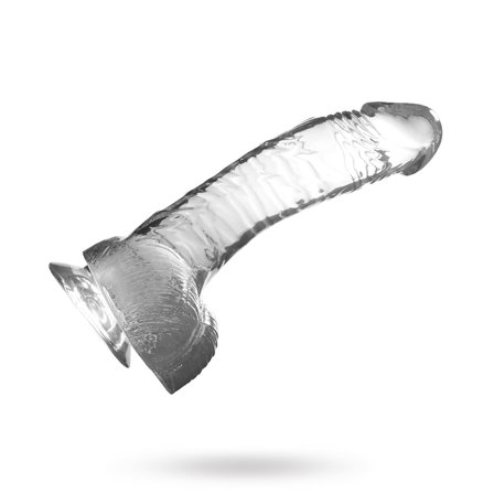 Crystal Pleasures Dildo 20 cm - Klar - Vuxen.dk: For hende