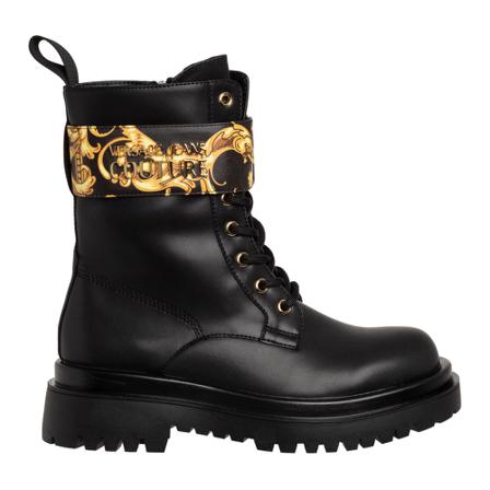 Versace Jeans Couture women's combat Laarzen Garland , Zwart , Dames , Maat: 40 EU