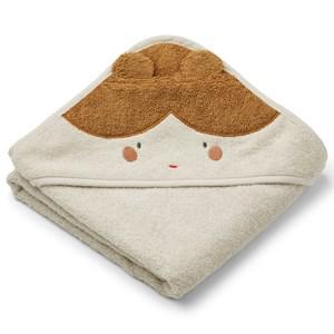 Liewood Doll/Sandy Albert Hooded Towel One Size - Textile - One size - Beige