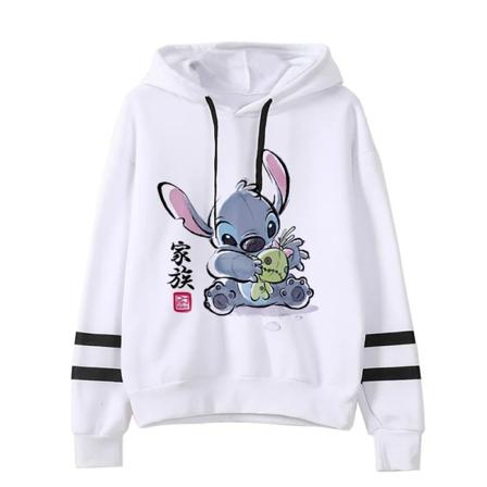 Y2k Tecknad Lilo and Stitch Roliga Hoodies Kvinnor Harajuku Söt Stitch Anime Sweatshirt Manga Streetwear Hoody Kvinna Barn 59235 L