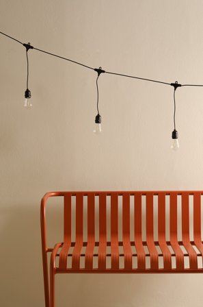 Jotex - String Light Lyslenke Black mdf / metall - Kjøp Utebelysning hos Jotex