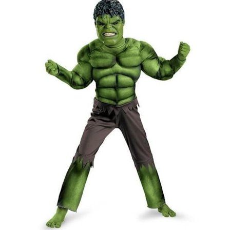 Efterårskostume cosplay, Hulk kostume til børn, størrelse M
