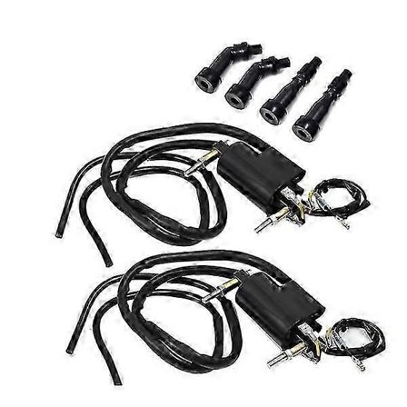 Sæt med 2 tændspoler og hætter til Suzuki GS550 GS650 GS750 850 1000 1100 Kawasaki KZ400 650 750 900 1000 33410-45012