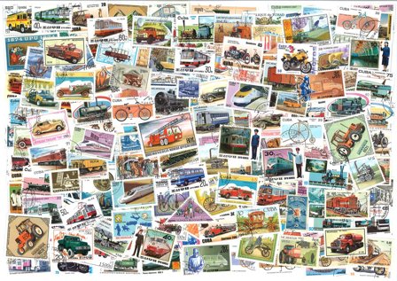 Transport - 270 forskellige frimærke r - Stemplet