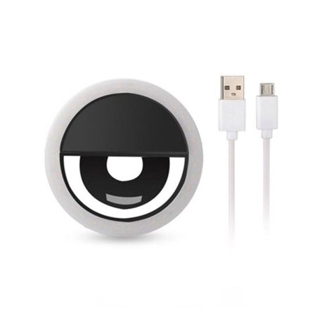 OLED-ljus för selfies / OLED-ljus för smink - Svart