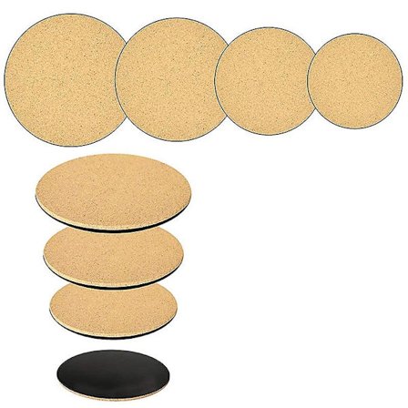 8 Pak Kork Planteunderlag - DIY Korkunderlag til indendørs og udendørs plantepotter, have