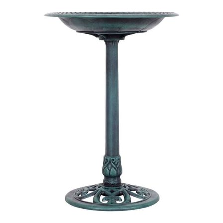 Lintuallas Vapaasti seisova lintuallas jalustalla Lintujen juoma-asema Ø50 x 72 cm Vihreä_NN