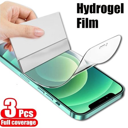 3-pack Mjuk Hydrogel Film kompatibel iPhone 16 15 14 13 12 11 Pro Max XS XR X 7 8 15 Plus Skyddande Silikon TPU Skärmskydd