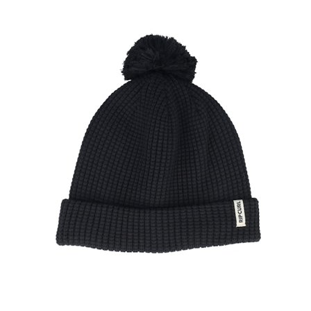 Rip Curl - Musta pom Beanie - Anoeta Reg Beanie Black Pom @ Hatstore