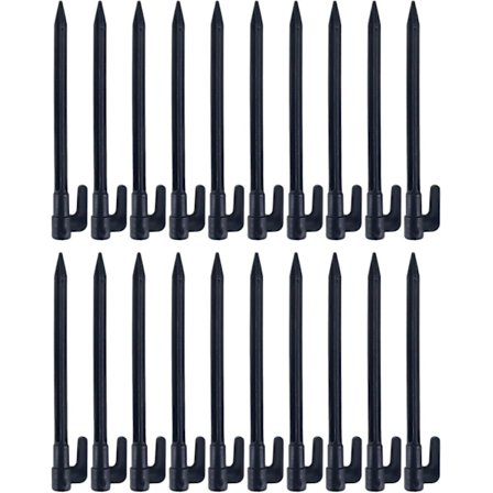 20 kpl Raskaat Muoviset Maisemareunan Kiilat Kasvien Tukilava Nurmikon Kiila Kestävät Telttakiilat Piikki Koukku Musta