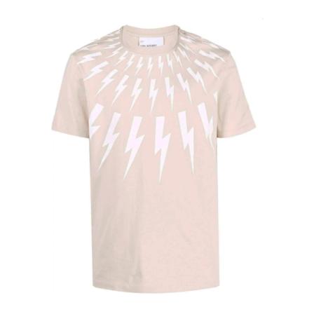 Neil Barrett, T-shirt Beige, Heren, Maat:L
