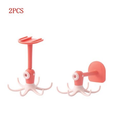 Pyörivät koukut Seinä-ovipidike PINK