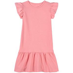 A Happy Brand Pink Ruffle Detail Dress 98/104 cm - Dresses - 98/104 cm - Pink - Mädchen