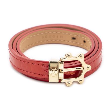 Louis Vuitton Vintage, Triple Tour Bracelet Rood, Dames, Maat:ONE Size,brass