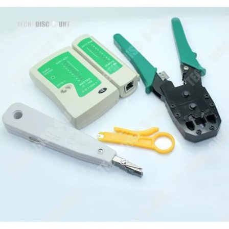 Nätverkskabeltestare Kit Modell 5 PC RJ45/RJ11 Stålkonstruktion 0,57 kg[D]