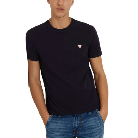 Guess Cn Ss Core Str T-shirt T-shirts Herr Blå M