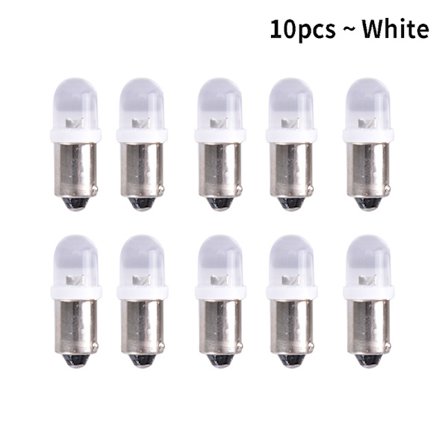10 STK BA9S LED-pærer Bilinstrumentklyngelys