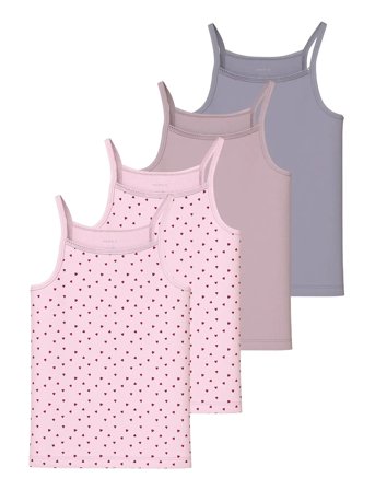 name it Nkfstrap Top 4P Aop Noos - Pink - 110