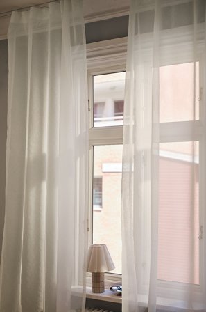 Jotex - Voilegardin 2-pakke Hvit - ALBA - Kjøp Multifunksjonsgardiner hos Jotex