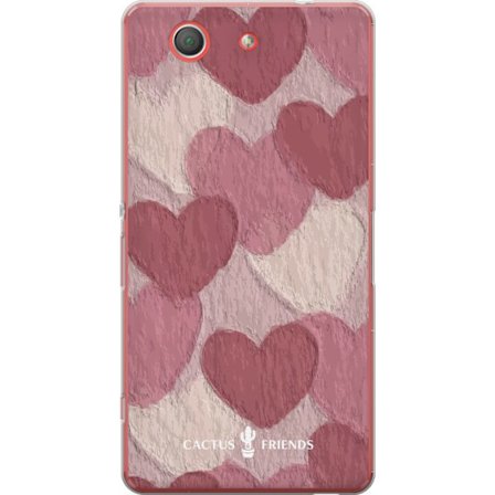 Yhteensopiva Puhelinkuori Sony Sony Xperia Z3 Compact Cactus and Friends - Blush Paper Hearts