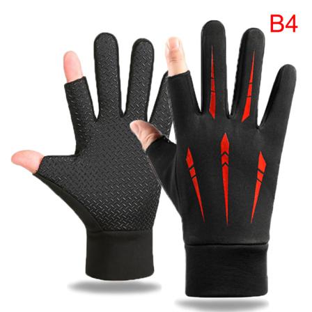 Unisex Touch Winter Thermal Warm Full Finger Handskar För Cykling