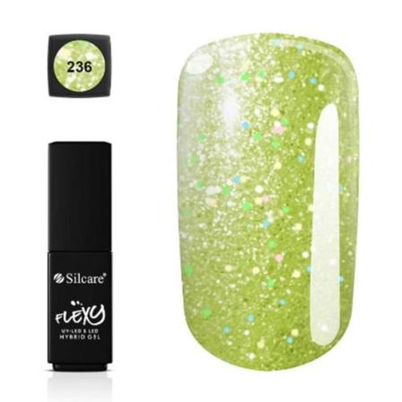 Silcare - Flexy - Hybrid Gel - Color: 236 - 4,5 Gram Limegrön