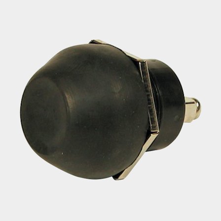 Schakelaar, 1-polig, 10 A, zwart