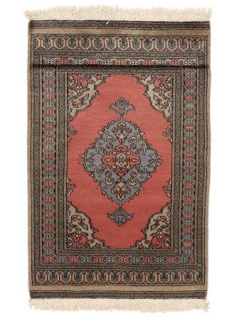 Pakistan Bokhara 2Ply Rug Oriental Brown/Black (Wool, Pakistan)