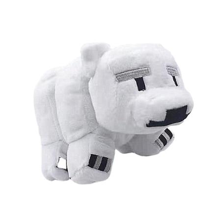 Minecraft Plyschleksaksdocka Vitbjörndocka Barnpresent 20cm