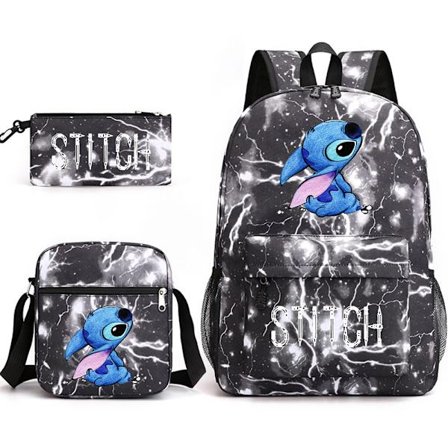Lilo & Stitch Rygsæk Sæt skoletaske. .- Perfe-XF29-