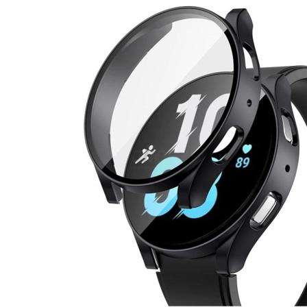 Heltäckande Skal Samsung Galaxy Watch 4 / 5 (44mm) Härdat Glas 9 Transparent