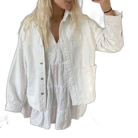 Vit jeansjacka