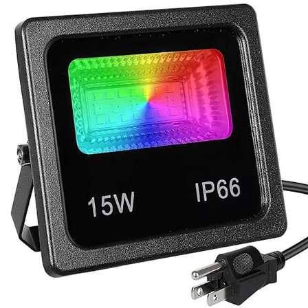 RGBW App LED Floodlight 15W Bluetooth Udendørs Smart Flood