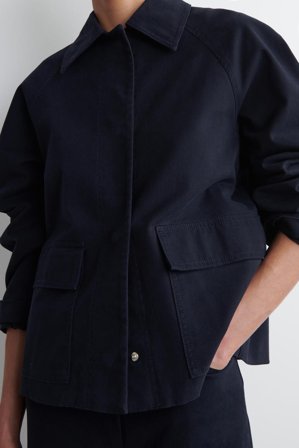 COS Women's Cotton Utility Jacket in Blue