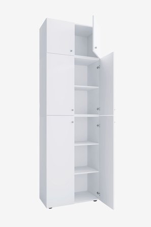 VCM - Vcm Garderobe Lona Xxl hengslede dører - Med vedlegg - Hvit - Skap - Fra Homeroom