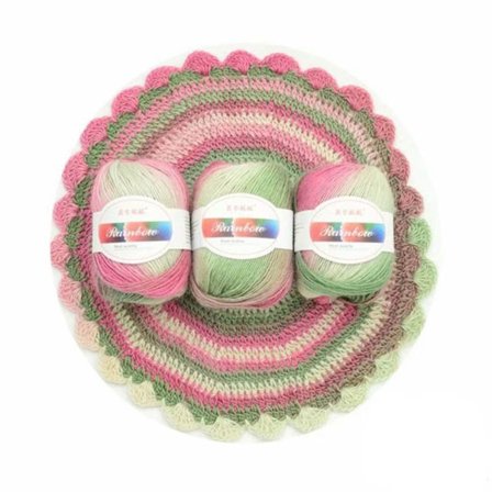 Alpaca Mohair Garn Bomuldsgarn 3 TILFÆLDIG FARVE 3 TILFÆLDIG FARVE