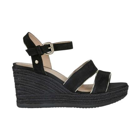 Geox, Flat Sandals Czarny, Kobieta, Rozmiar: 37 EU