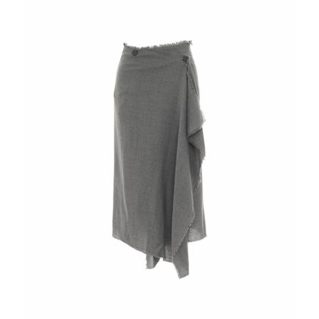 Ballantyne, Skirt Vlg 121 Qwla 2 75111 22 Grijs, Dames, Maat:M