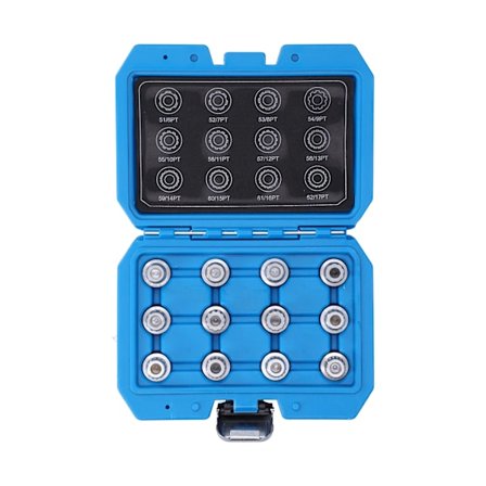 12 stk. Spline-bits for bil, låsehjulmutterfjerningsverktøy, sett for automatisk vedlikeholdsreparasjon