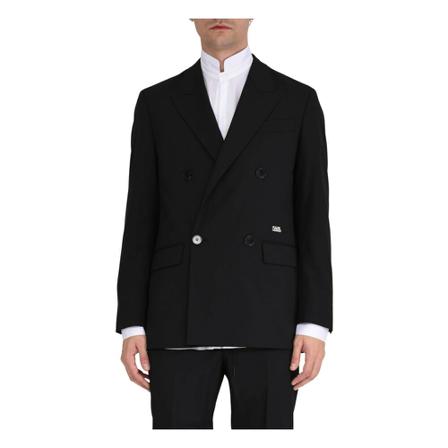 Karl Lagerfeld, Formal Blazers Zwart, Heren, Maat:M