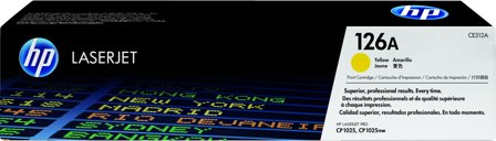 HP 126A gul LaserJet-tonerkassett, original, 884962161142