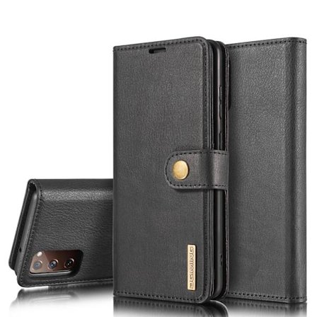 DG.MING 2-in-1 Magnet Wallet Samsung Galaxy S20 FE Black