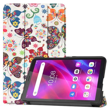 Tri-fold Fodral till Lenovo Tab M7 (3rd Gen) - Butterflies