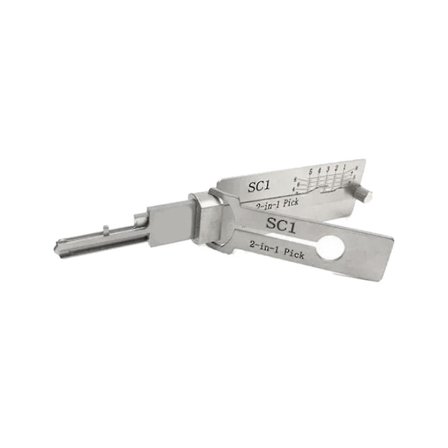 Låsesmed Lishi 2 i 1 Værktøjer Sc1 Til Dør Civil Låseåbner Håndværktøj Professionel Låsesmed Håndværktøj