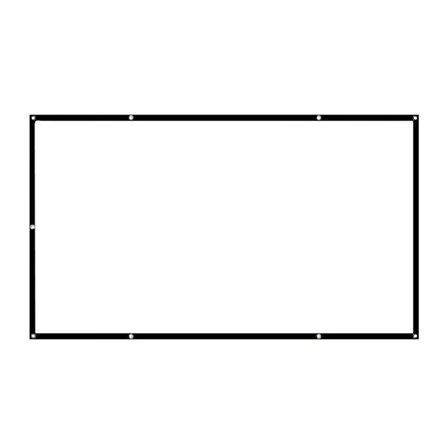 Projektorduk 100 tum i 16:9-format