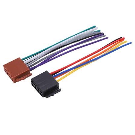 2 stk./sæt ISO-ledningsnetadapter ABS Metal Bil Stereo Adapter Stik Udskiftning til C230 2000