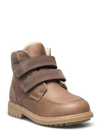 Stewie Tex Velcro Boot Brown Wheat